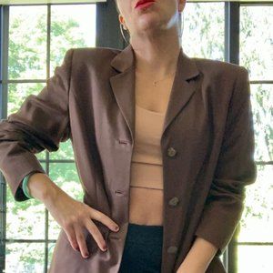 Vintage " Liz Claiborne" Brown Blazer